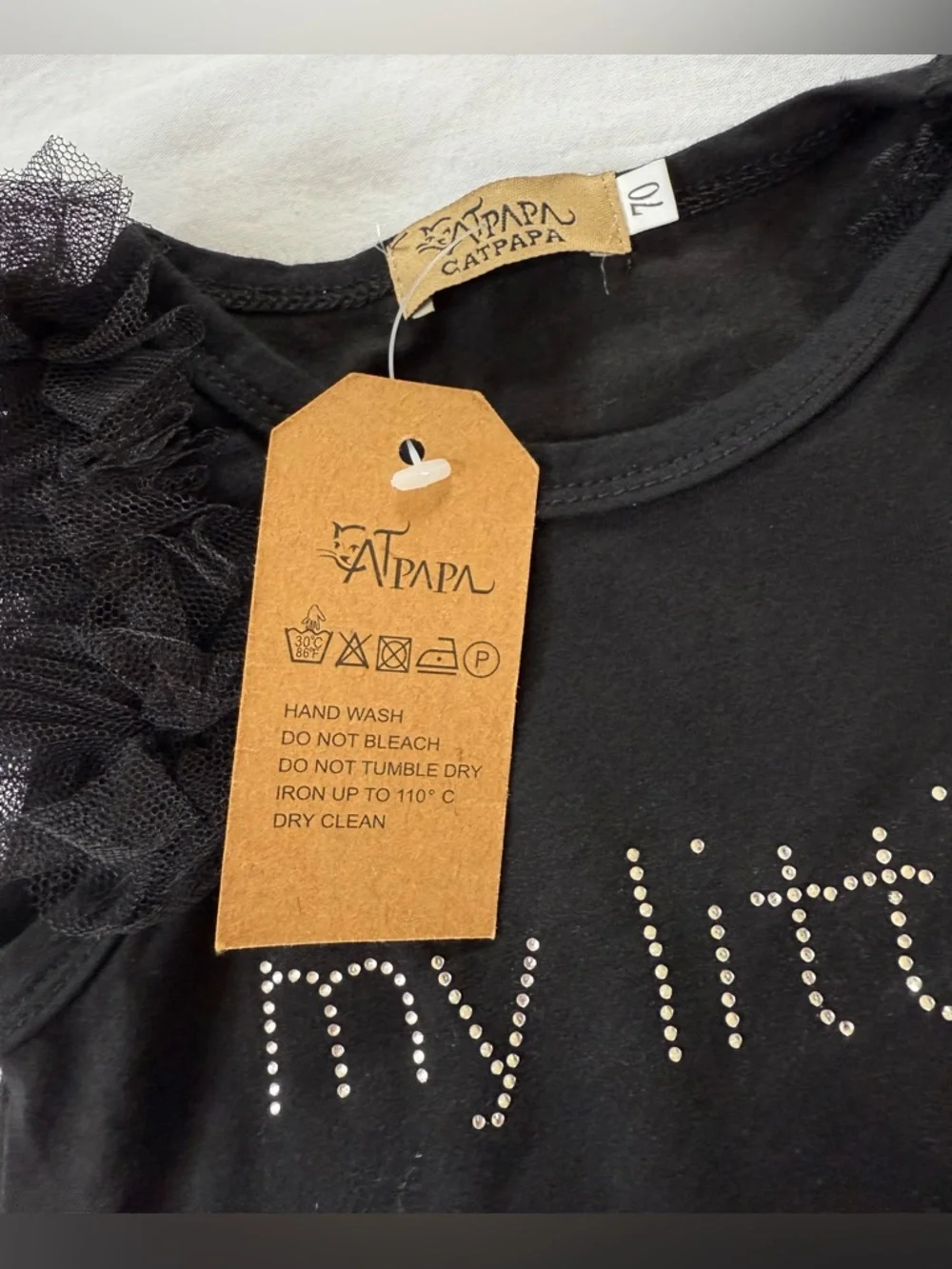 Baby My Little Black Dress Onesie - Picture 3 of 3